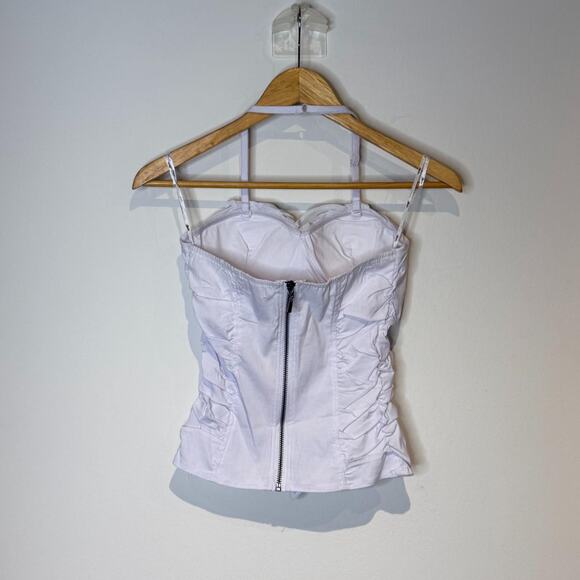 White Ruffled Top - Picture 4 of 5